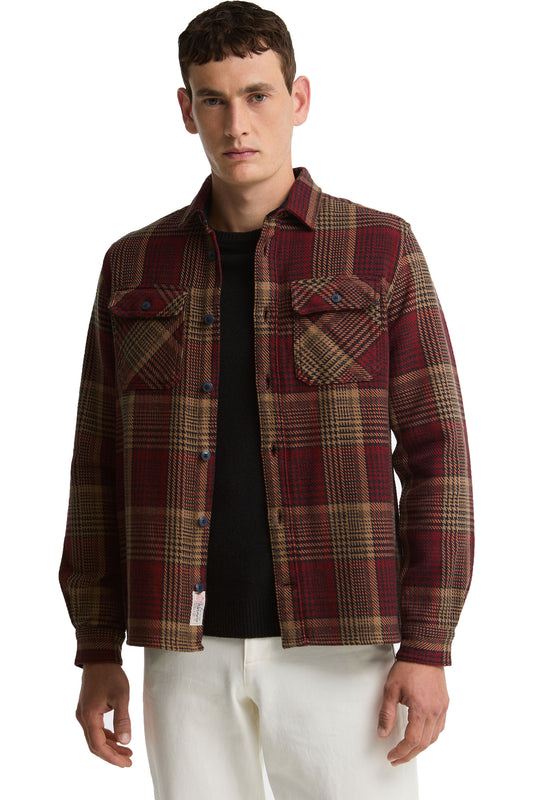 BARBOUR MILLOM OVERSHIRT | RED