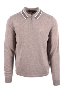 BARBOUR NEWPORT LONG SLEEVE POLO CONCRETE Barbour International Michael Stewart Menswear  Polo Shirts