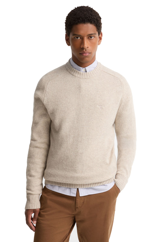 BARBOUR NEWTON CREW NECK SWEATSHIRT | LIGHT GREY