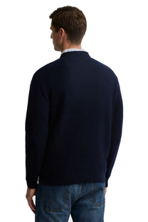 BARBOUR NEWTON CREW NECK SWEATSHIRT | NAVY