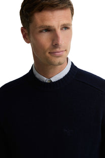 BARBOUR NEWTON CREW NECK SWEATSHIRT | NAVY