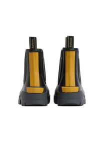 BARBOUR NIMBUS WELLINGTONS BLACK/OCHRE Barbour