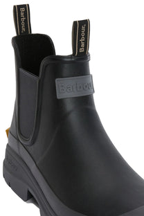 BARBOUR NIMBUS WELLINGTONS BLACK/OCHRE Barbour