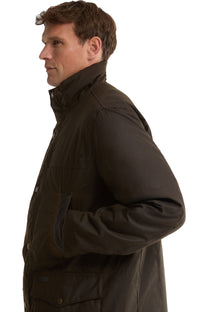 BARBOUR SANDALE WAX JACKET OLIVE Barbour Michael Stewart Menswear  Jackets