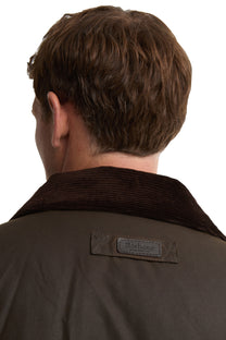 BARBOUR SANDALE WAX JACKET OLIVE Barbour Michael Stewart Menswear  Jackets