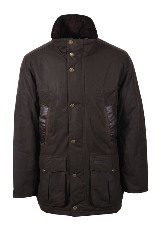 BARBOUR SANDALE WAX JACKET OLIVE Barbour Michael Stewart Menswear  Jackets