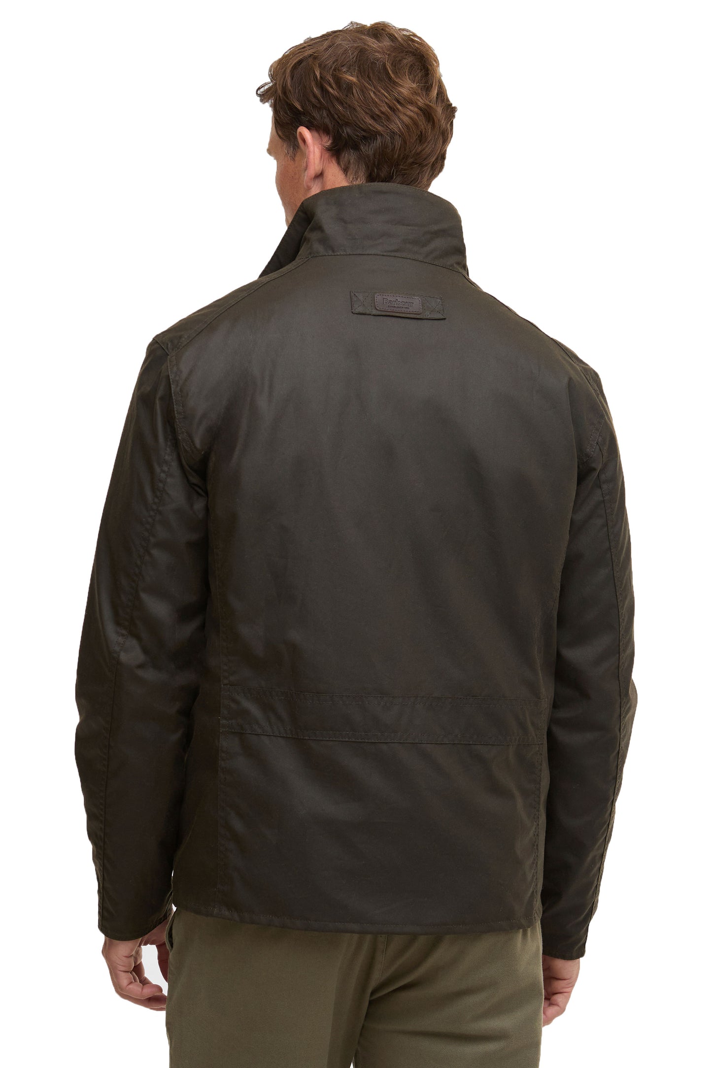 BARBOUR SANDER WAX JACKET OLIVE