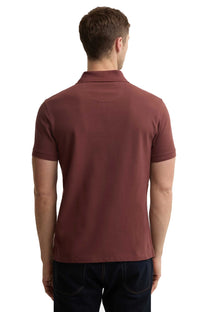 BARBOUR TARTAN PIQUE POLO BURNT PEPPER Barbour Michael Stewart Menswear