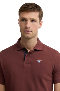 BARBOUR TARTAN PIQUE POLO BURNT PEPPER Barbour Michael Stewart Menswear