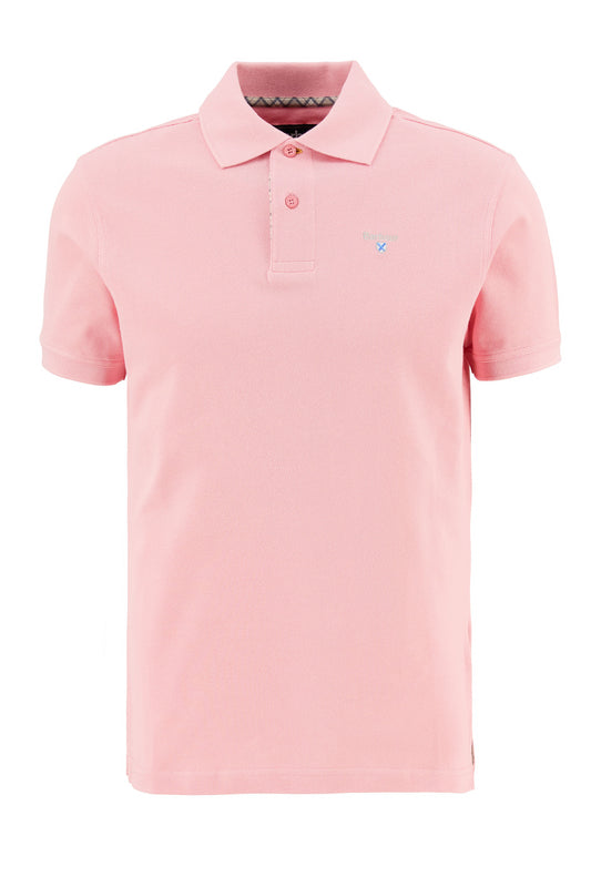 BARBOUR TARTAN PIQUE POLO MINERAL PINK