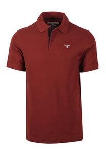 BARBOUR TARTAN PIQUE POLO RUSSET Barbour Michael Stewart Menswear  Polo Shirts
