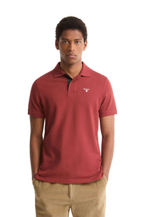 BARBOUR TARTAN PIQUE POLO RUSSET Barbour Michael Stewart Menswear  Polo Shirts