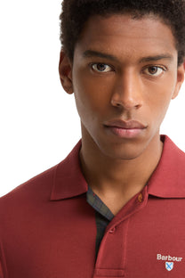 BARBOUR TARTAN PIQUE POLO RUSSET Barbour Michael Stewart Menswear  Polo Shirts