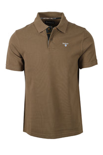 BARBOUR TARTAN PIQUE POLO SHIRT CLAY Barbour Michael Stewart Menswear  Polo Shirts