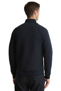 BARBOUR THORNTON QUILTED ZIP THROUGH SWEAT DARK NAVY Barbour Michael Stewart Menswear  Sweatshirts