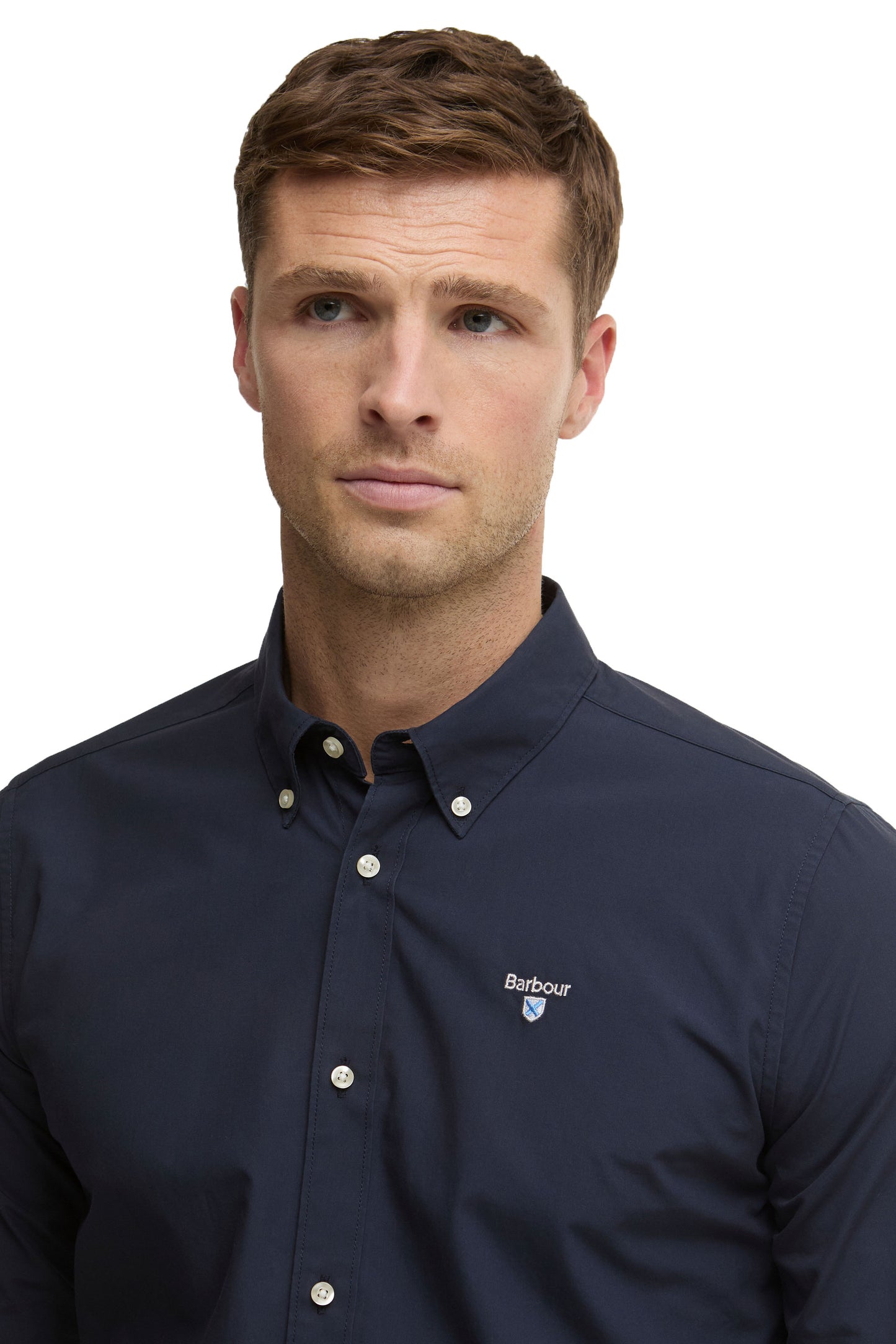 BARBOUR TREEPORT POPLIN SHIRT NAVY