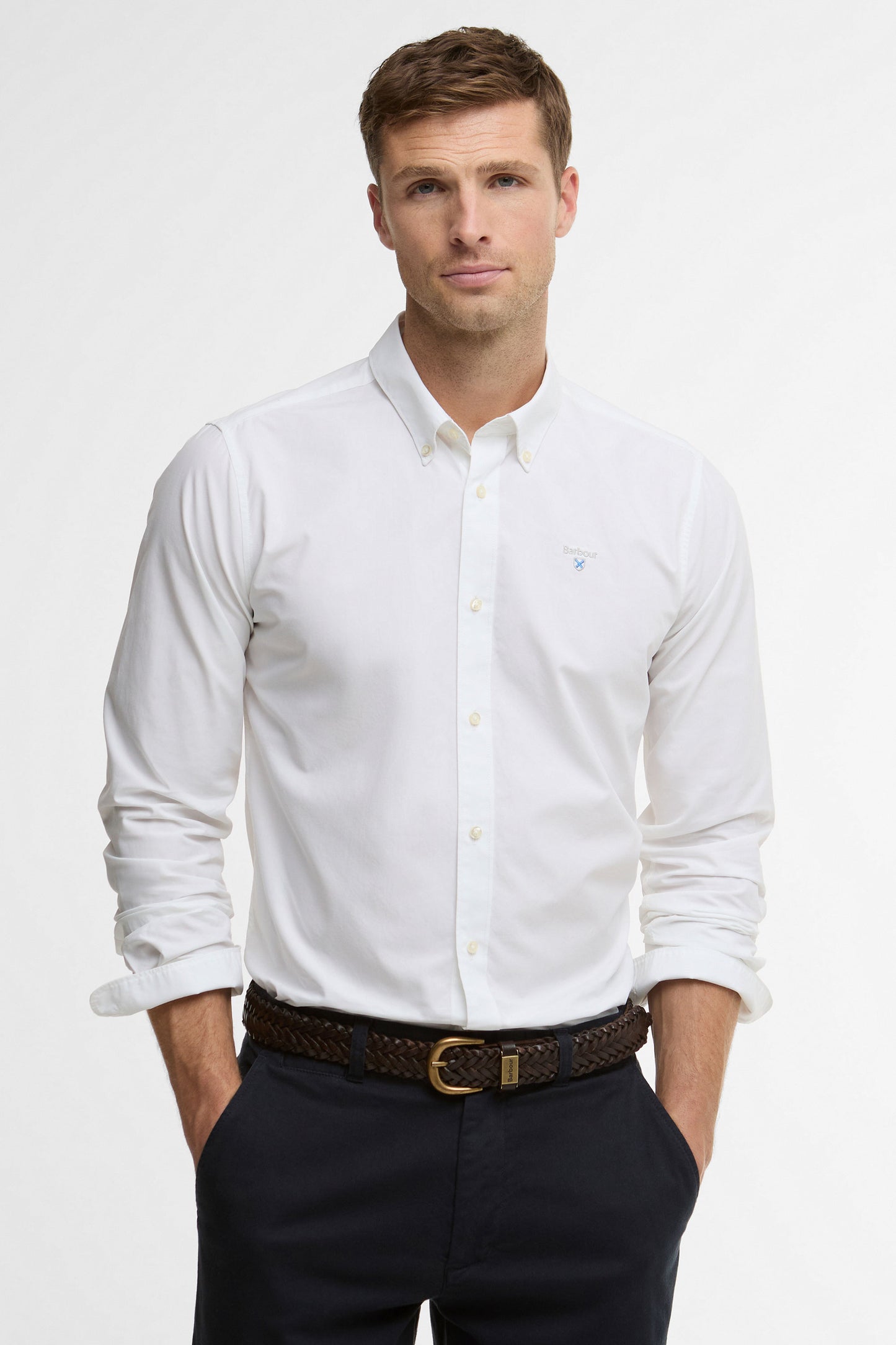 BARBOUR TREEPORT POPLIN SHIRT WHITE