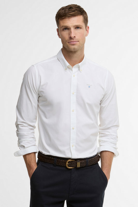 BARBOUR TREEPORT POPLIN SHIRT WHITE