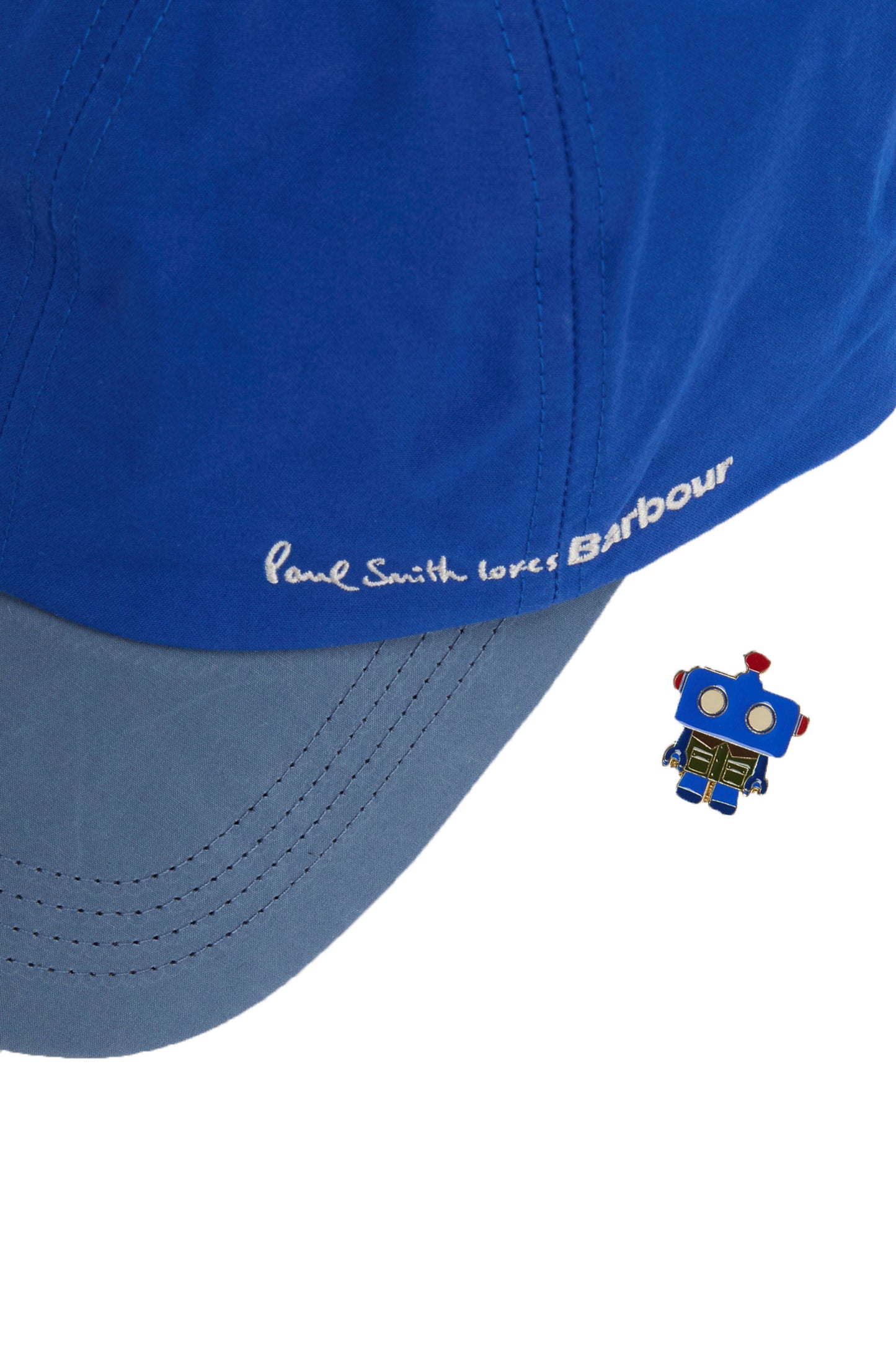 BARBOUR X PAUL SMITH CAP ROYAL BLUE