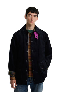 BARBOUR X PAUL SMITH CORD BEAUFORT JACKET DARK NAVY Barbour Michael Stewart Menswear  Jackets