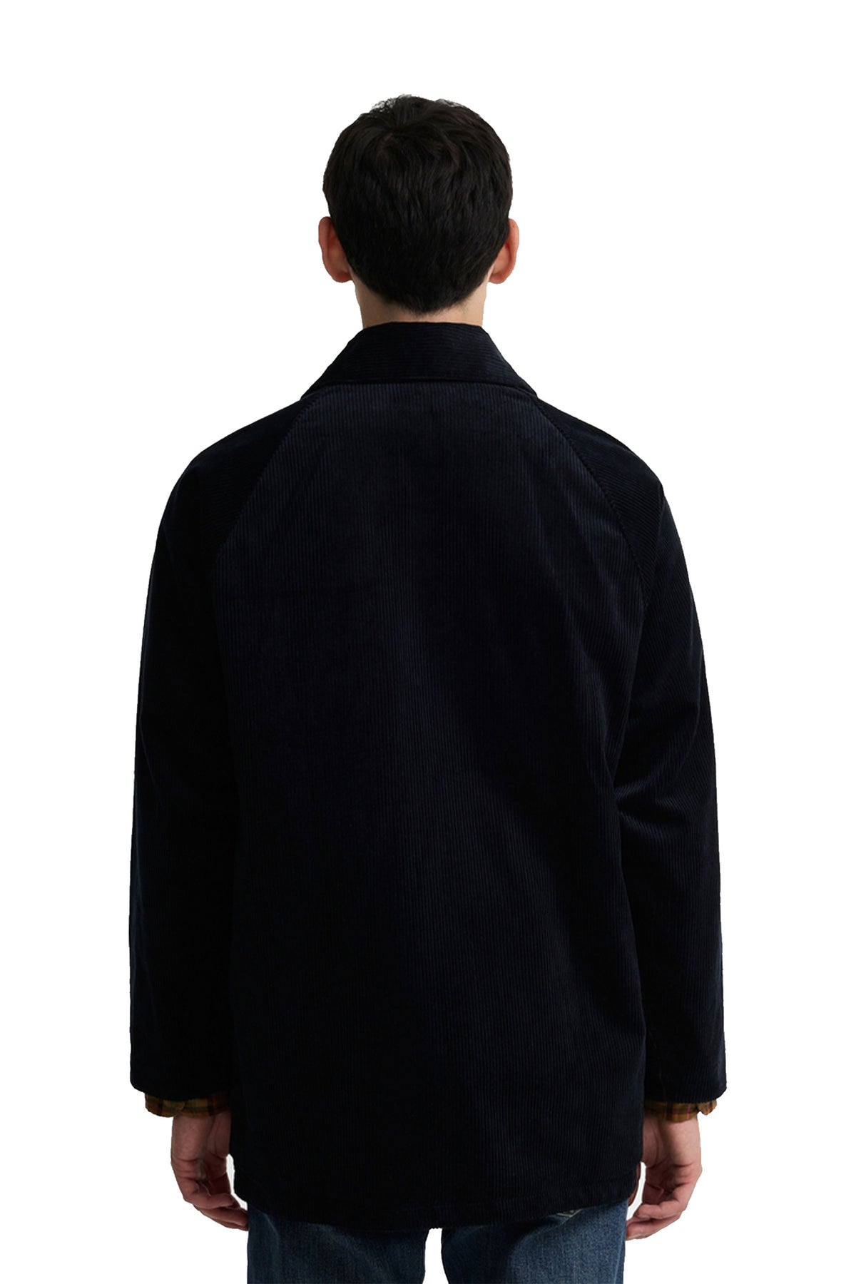 BARBOUR X PAUL SMITH CORD BEAUFORT JACKET DARK NAVY Barbour Michael Stewart Menswear  Jackets