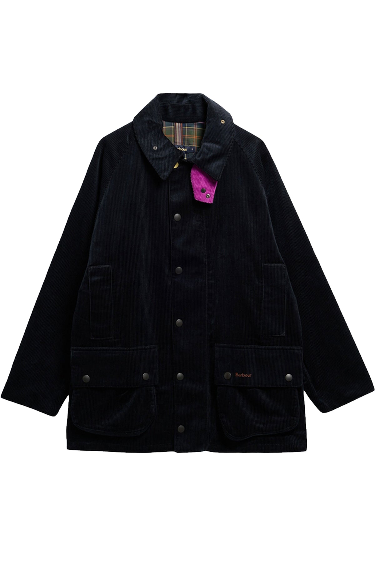 BARBOUR X PAUL SMITH CORD BEAUFORT JACKET DARK NAVY Barbour Michael Stewart Menswear  Jackets