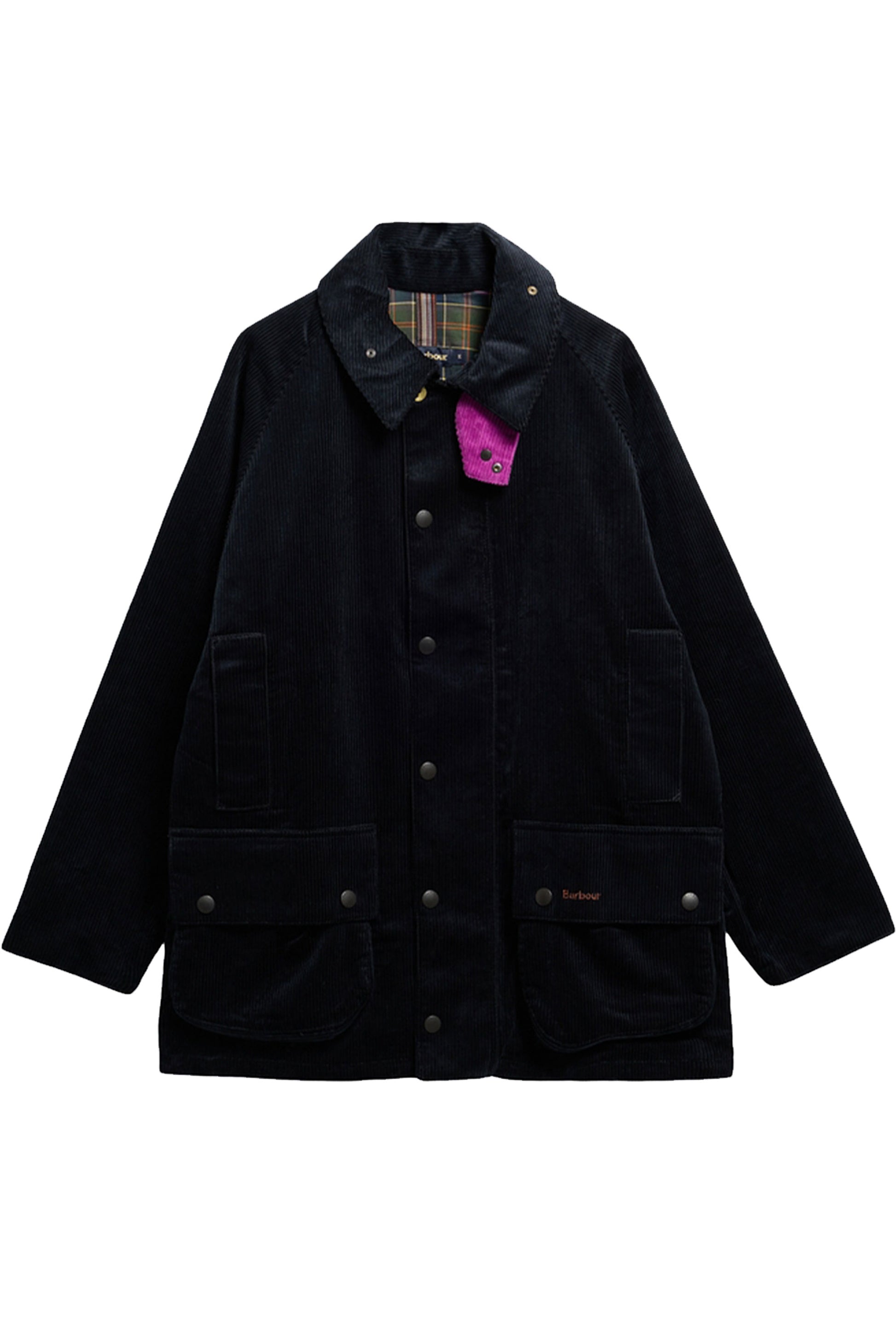 BARBOUR X PAUL SMITH CORD BEAUFORT JACKET DARK NAVY Barbour Michael Stewart Menswear  Jackets