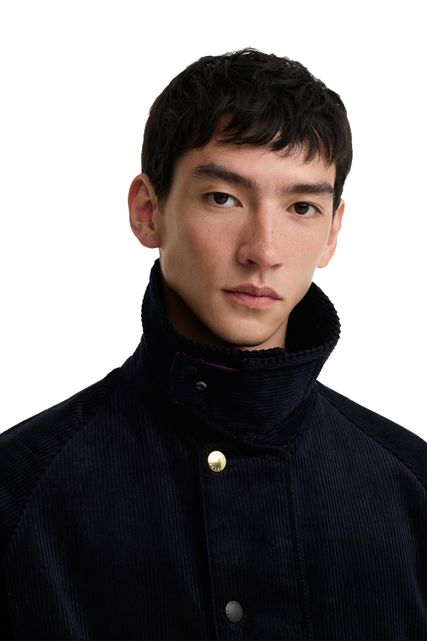 BARBOUR X PAUL SMITH CORD BEAUFORT JACKET DARK NAVY Barbour Michael Stewart Menswear  Jackets