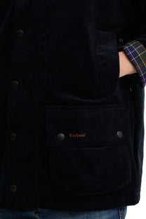 BARBOUR X PAUL SMITH CORD BEAUFORT JACKET DARK NAVY Barbour Michael Stewart Menswear  Jackets
