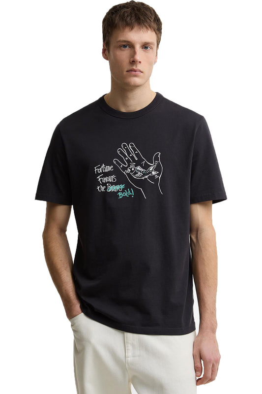 BARBOUR X PAUL SMITH FORTUNE GRAPHIC T-SHIRT DARK NAVY