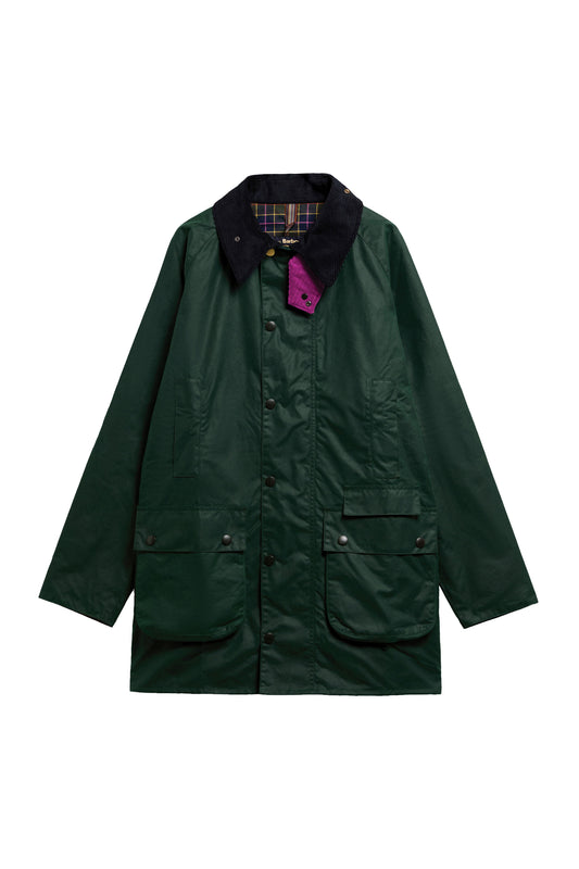 BARBOUR X PAUL SMITH GAMEFAIR WAX JACKET BOTTLE GREEN Barbour Michael Stewart Menswear  Jackets