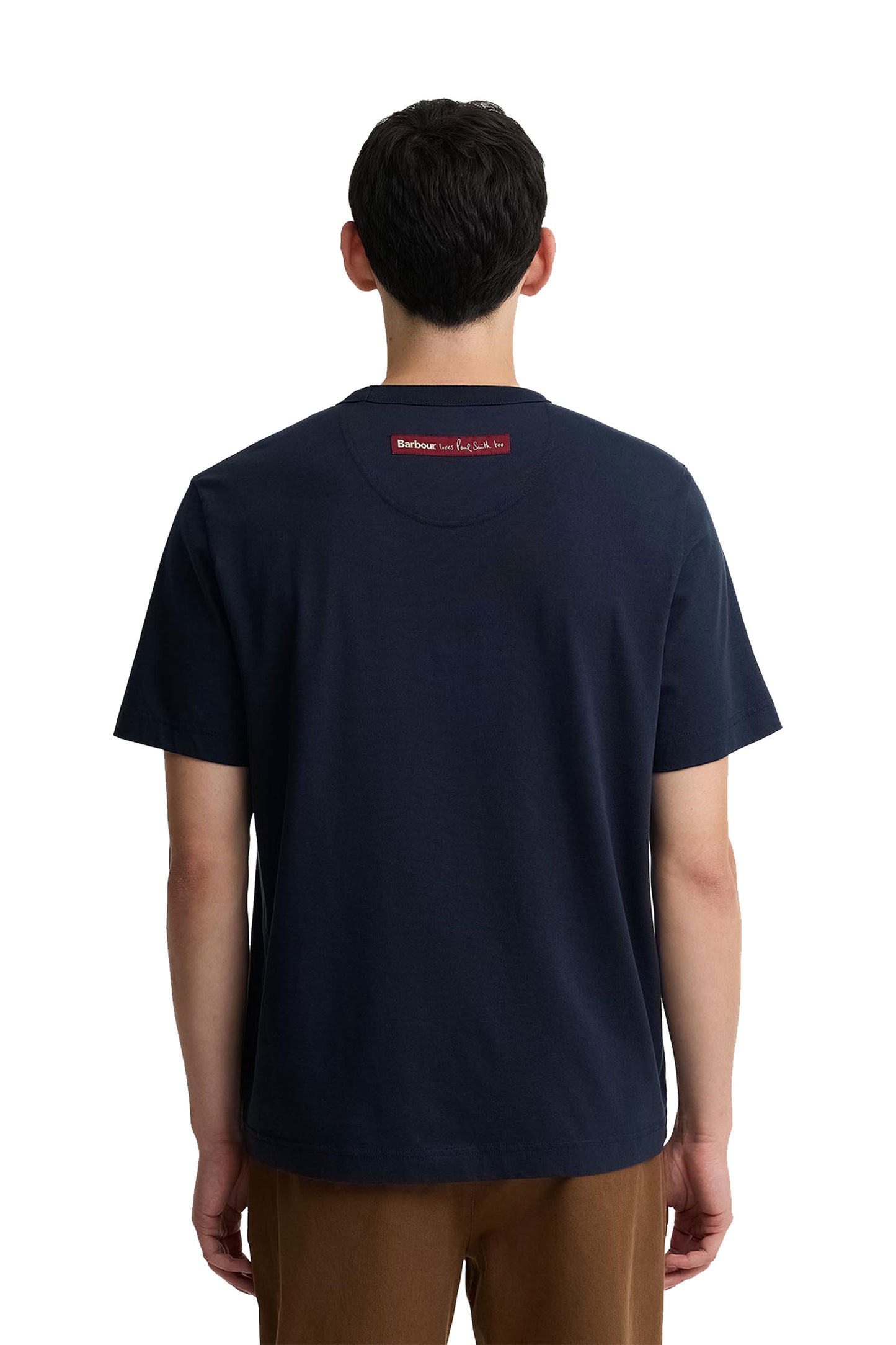 BARBOUR X PAUL SMITH KEY T-SHIRT NAVY Barbour Michael Stewart Menswear  T-Shirts