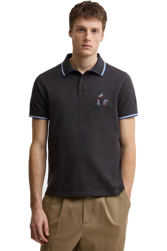 BARBOUR X PAUL SMITH LURE POLO DARK NAVY