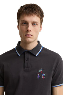 BARBOUR X PAUL SMITH LURE POLO DARK NAVY Barbour