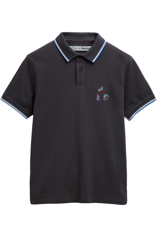 BARBOUR X PAUL SMITH LURE POLO DARK NAVY