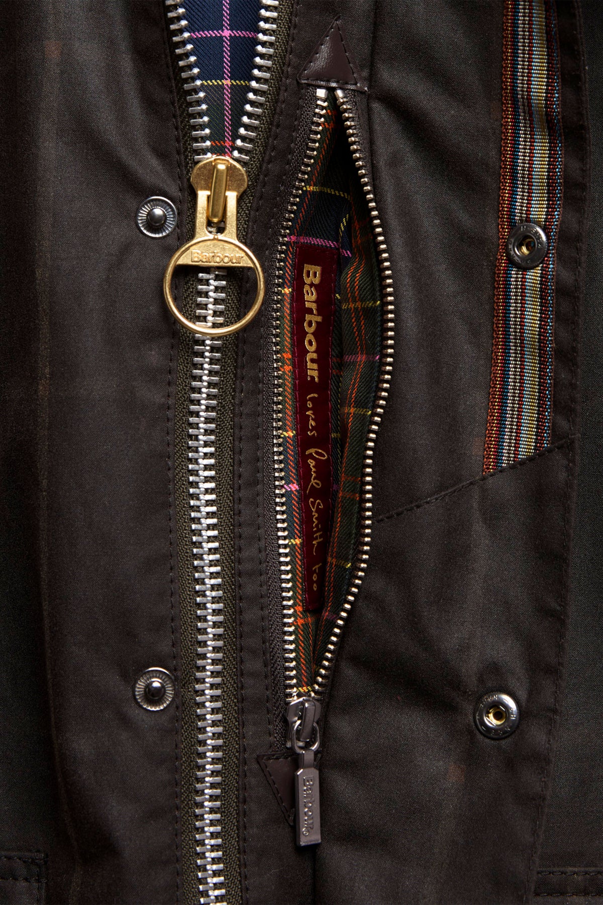 BARBOUR X PAUL SMITH TRANSPORTWAX JACKET RUSTIC Barbour Michael Stewart Menswear  Jackets