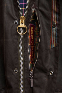 BARBOUR X PAUL SMITH TRANSPORTWAX JACKET RUSTIC Barbour Michael Stewart Menswear  Jackets