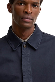 BARBOUR YORKLANE OVERSHIRT DARK NAVY Barbour Michael Stewart Menswear  Shirts