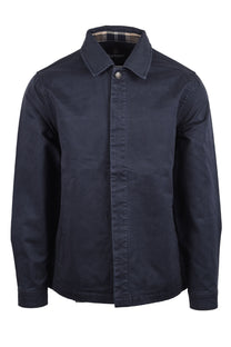 BARBOUR YORKLANE OVERSHIRT DARK NAVY Barbour Michael Stewart Menswear  Shirts