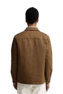 BARBOUR YORKLANE OVERSHIRT DARK SAND Barbour Michael Stewart Menswear  Shirts