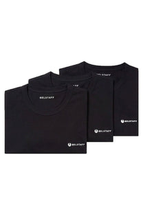 BELSTAFF 3 PACK T-SHIRT BLACK Belstaff Michael Stewart Menswear  T-Shirts