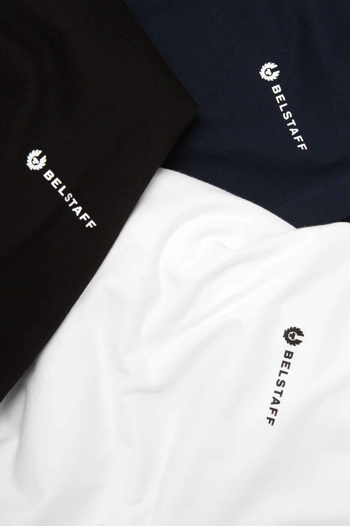 BELSTAFF 3 PACK T-SHIRT BLACK/WHITE/NAVY