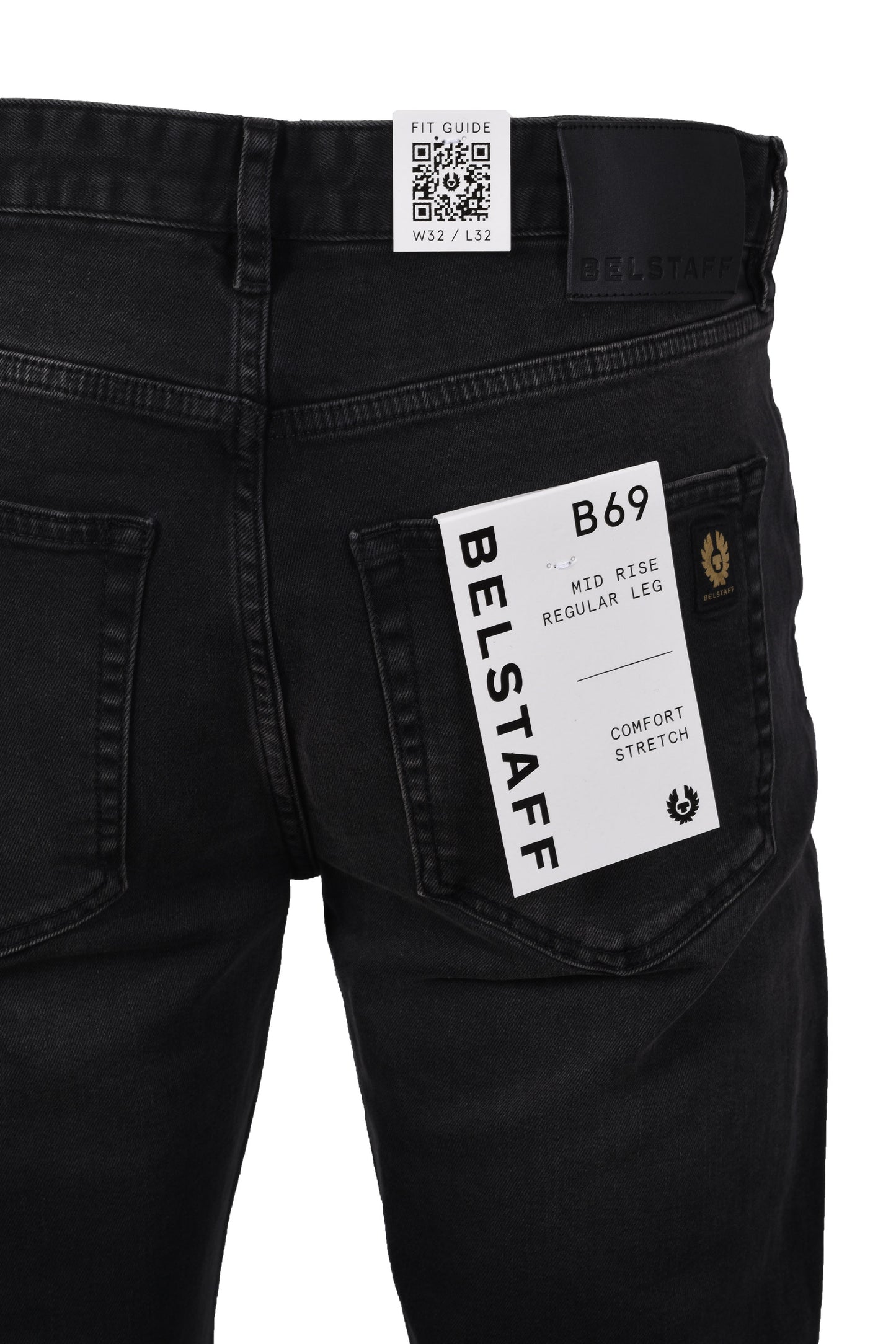 BELSTAFF B69 REGULAR JEANS WASHED BLACK Belstaff Michael Stewart Menswear  Jeans