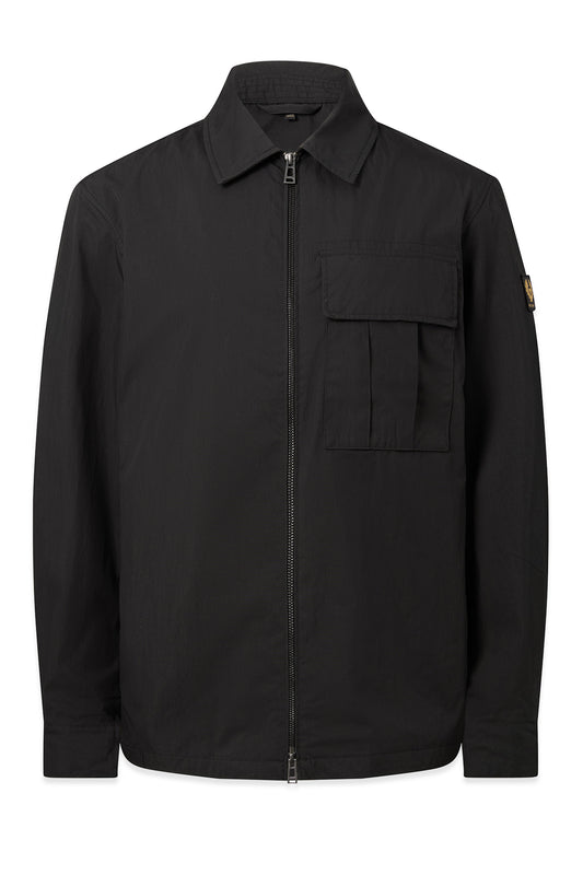 BELSTAFF CARGO OVERSHIRT BLACK Belstaff Michael Stewart Menswear  Shirts