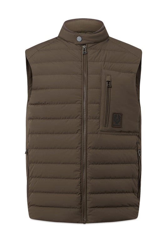 BELSTAFF CHASSIS GILET ARMY OLIVE