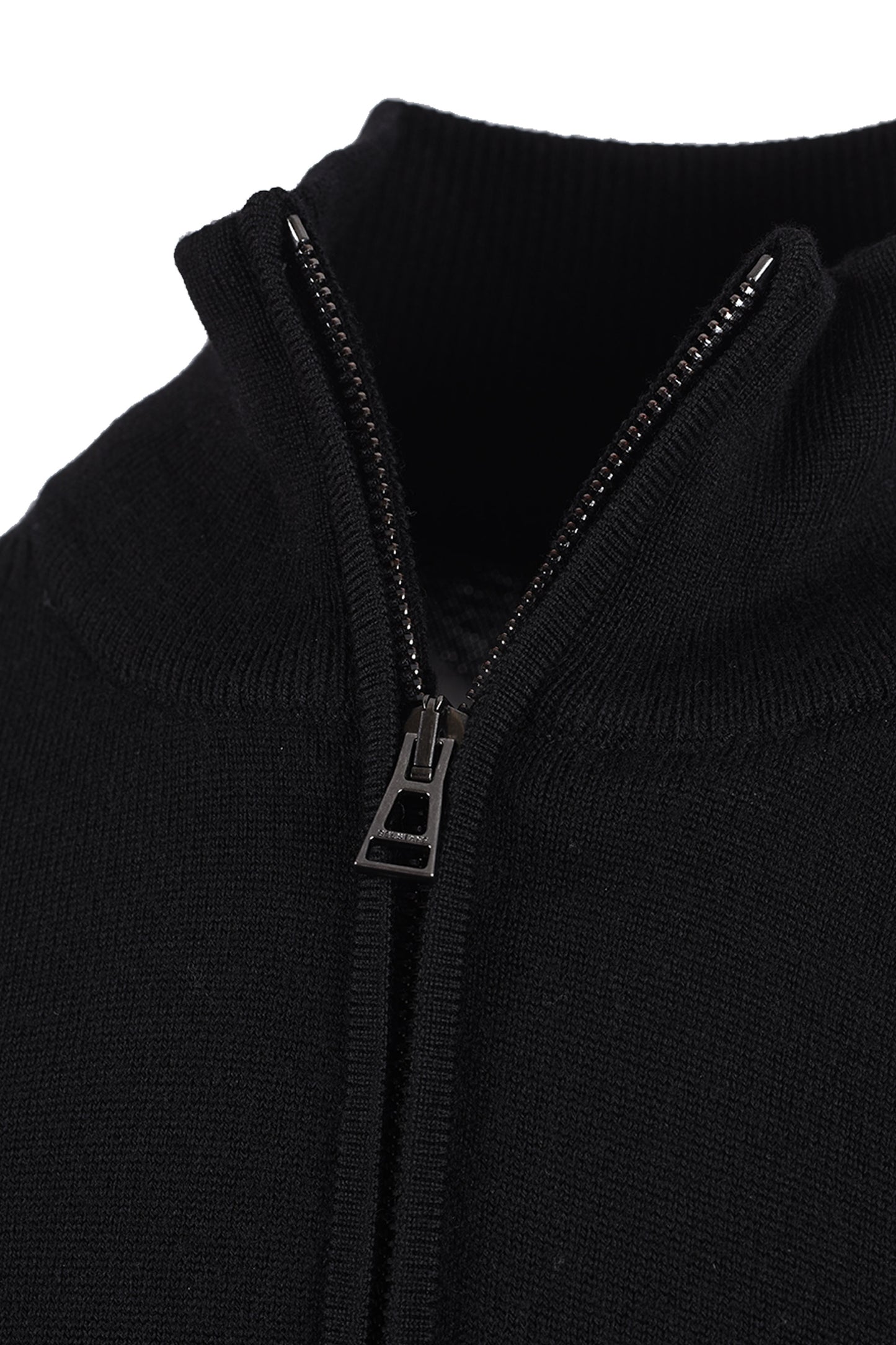 BELSTAFF COLDEN MERINO QUARTER ZIP BLACK Belstaff Michael Stewart Menswear  Knitwear
