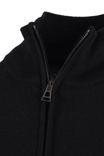 BELSTAFF COLDEN MERINO QUARTER ZIP BLACK Belstaff Michael Stewart Menswear  Knitwear