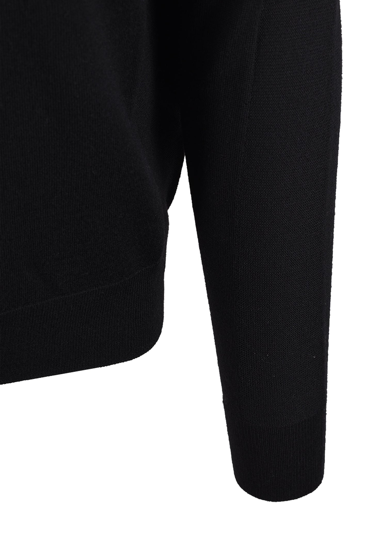 BELSTAFF COLDEN MERINO QUARTER ZIP BLACK Belstaff Michael Stewart Menswear  Knitwear