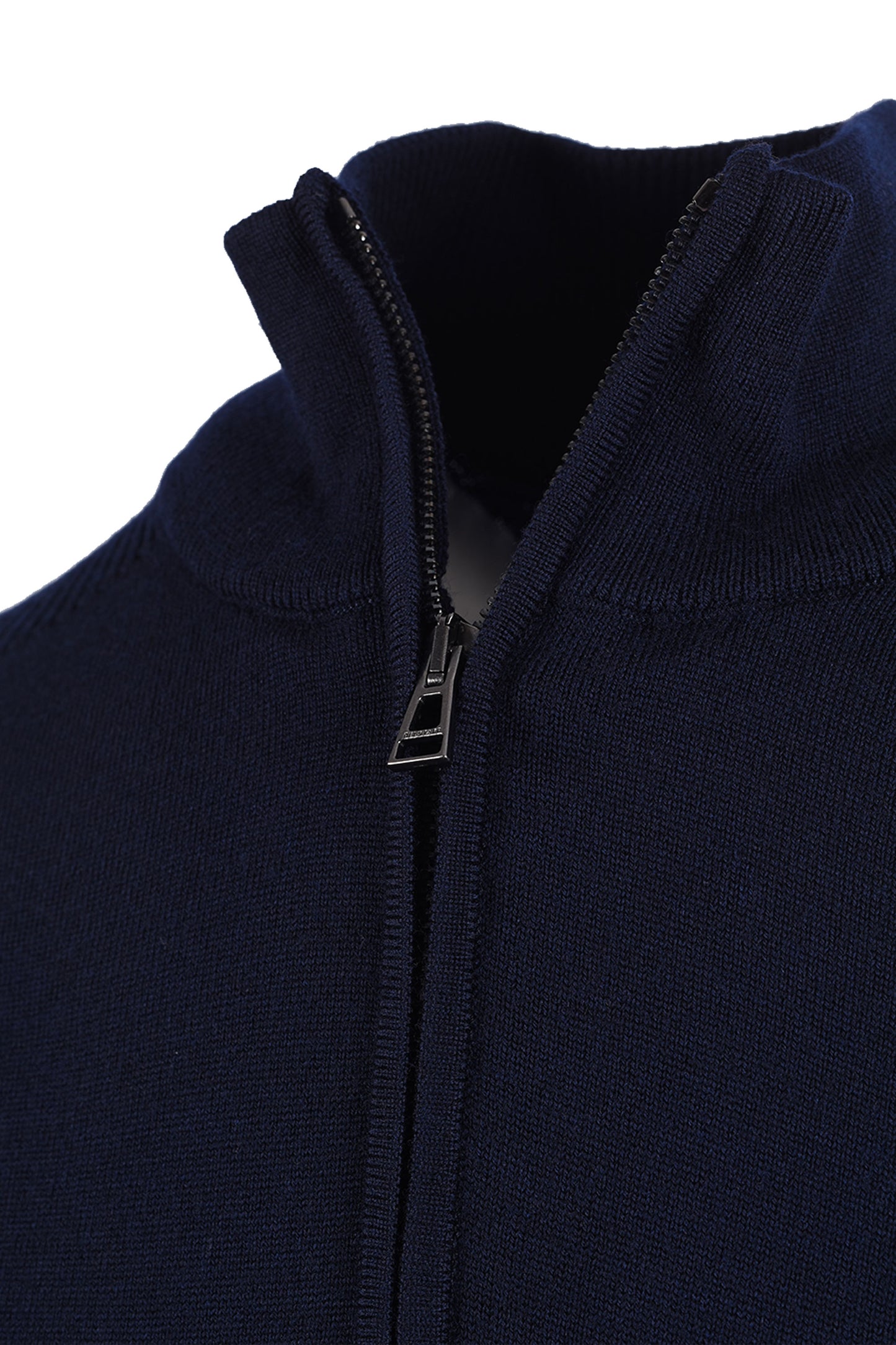 BELSTAFF COLDEN MERINO QUARTER ZIP DARK INK Belstaff Michael Stewart Menswear  Knitwear