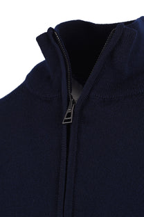 BELSTAFF COLDEN MERINO QUARTER ZIP DARK INK Belstaff Michael Stewart Menswear  Knitwear